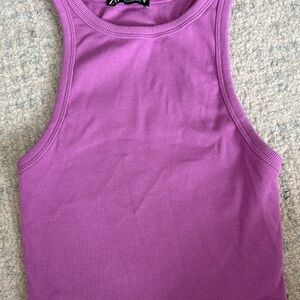Pink/Purple Ribbed Zara Tank